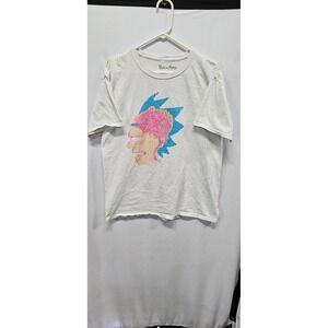 Rick and Morty Loot Crate Exclusive T-Shirt White Adult Swim Rick Sanchez Large